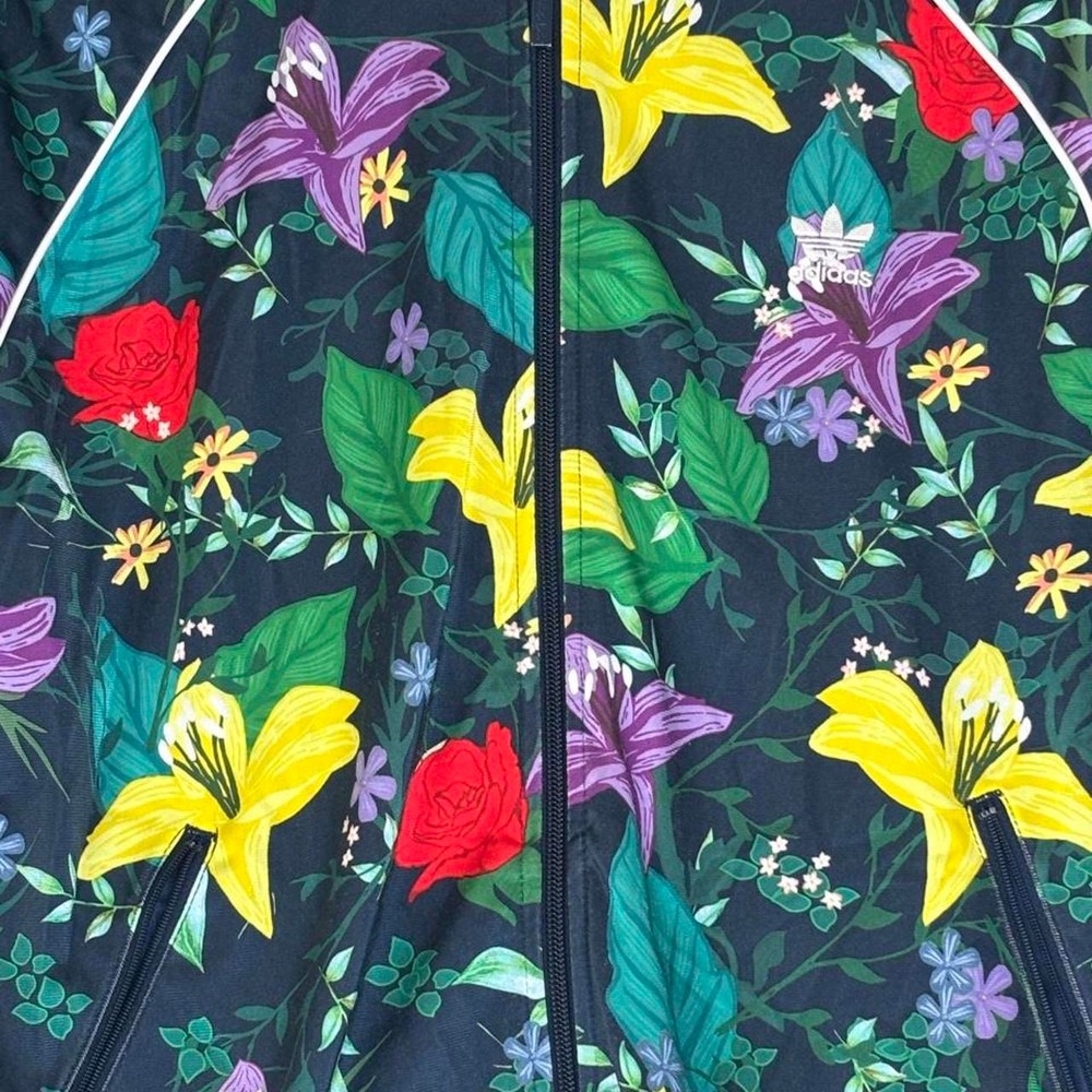 Adidas Originals Blossom of Life Floral SST Track Jacket womens L - Picture 3 of 7
